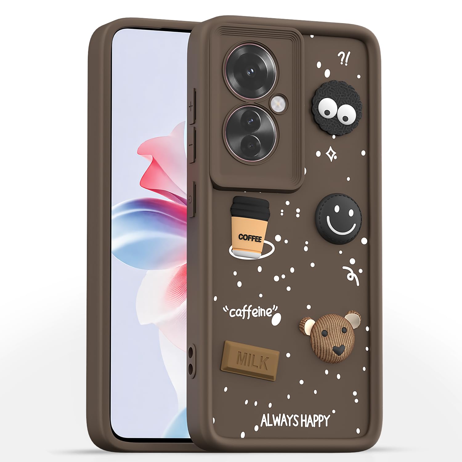 Oppo F25 Pro 5G/3D mobile cover in brown by Pikkme