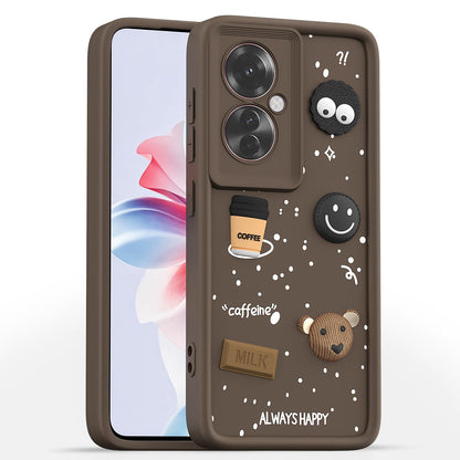 Oppo F25 Pro 5G/3D mobile cover in brown by Pikkme
