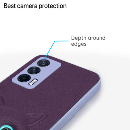 iQOO 7 5G Cat phone cover in purple by Pikkme – photo 6