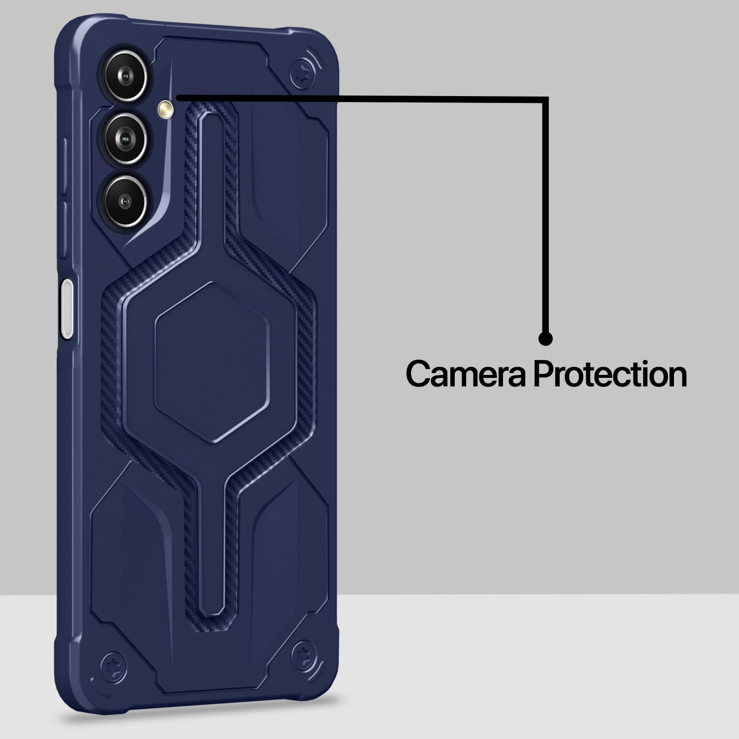 Pikkme blue Hybrid phone cover for Samsung M14 5G – photo 3
