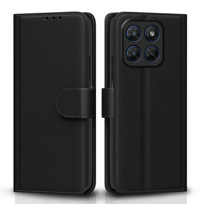 Moto G37 Power 5G wallet flip cover in black by Pikkme