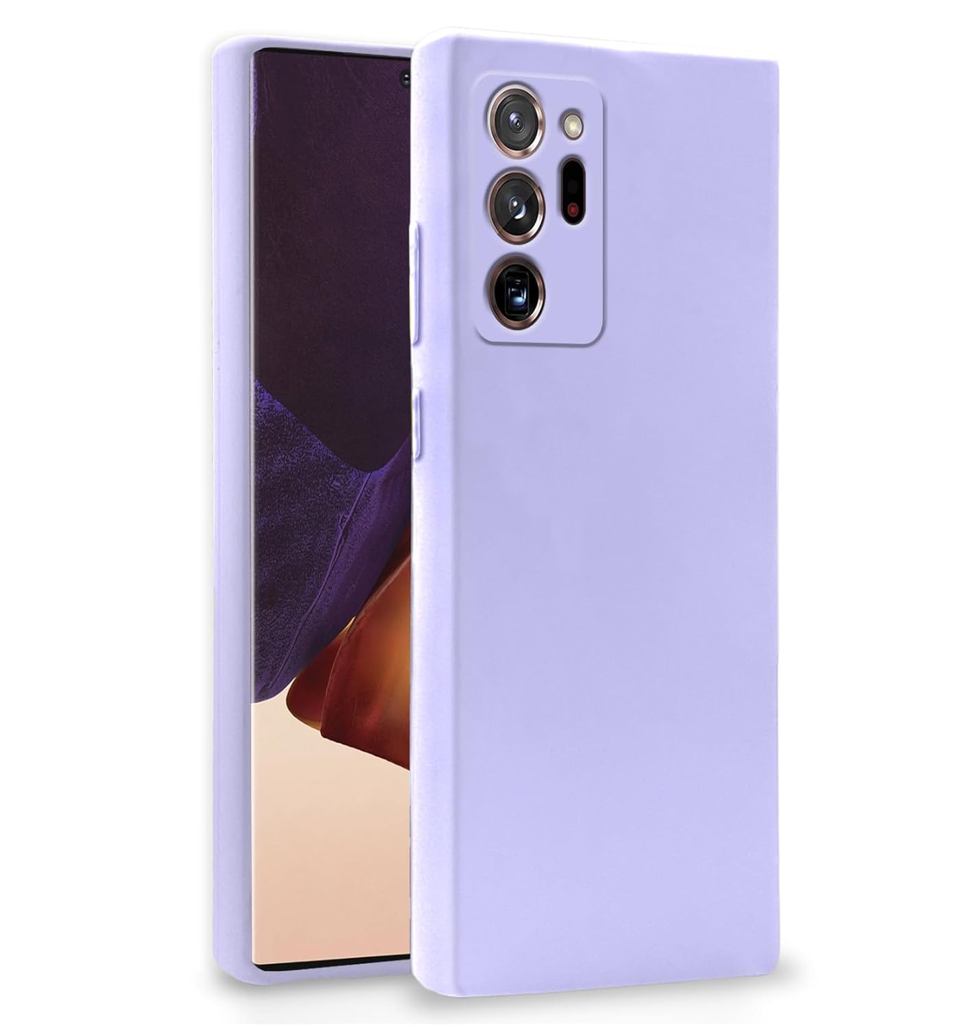  Samsung Galaxy Note 20 Ultra 5G Liquid Silicone Back Cover-Purple