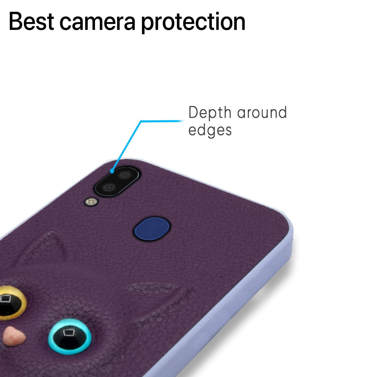 Pikkme purple Cat mobile back cover for Samsung M20 – photo 6