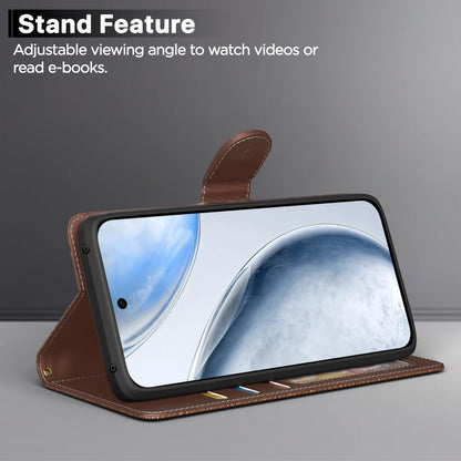 Vivo X200 FE 5G wallet flip cover in tan by Pikkme – photo 3