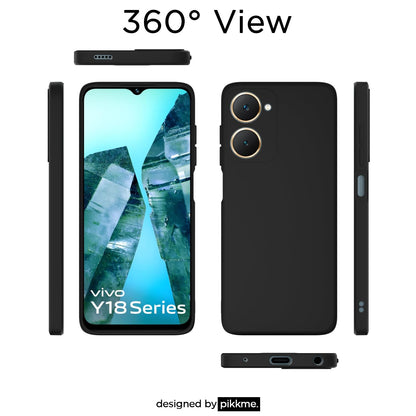 Black back cover for iQOO Z9 Lite 5G/Vivo T3 Lite 5G/Vivo Y18/Y18e/Y03 – Pikkme – photo 3