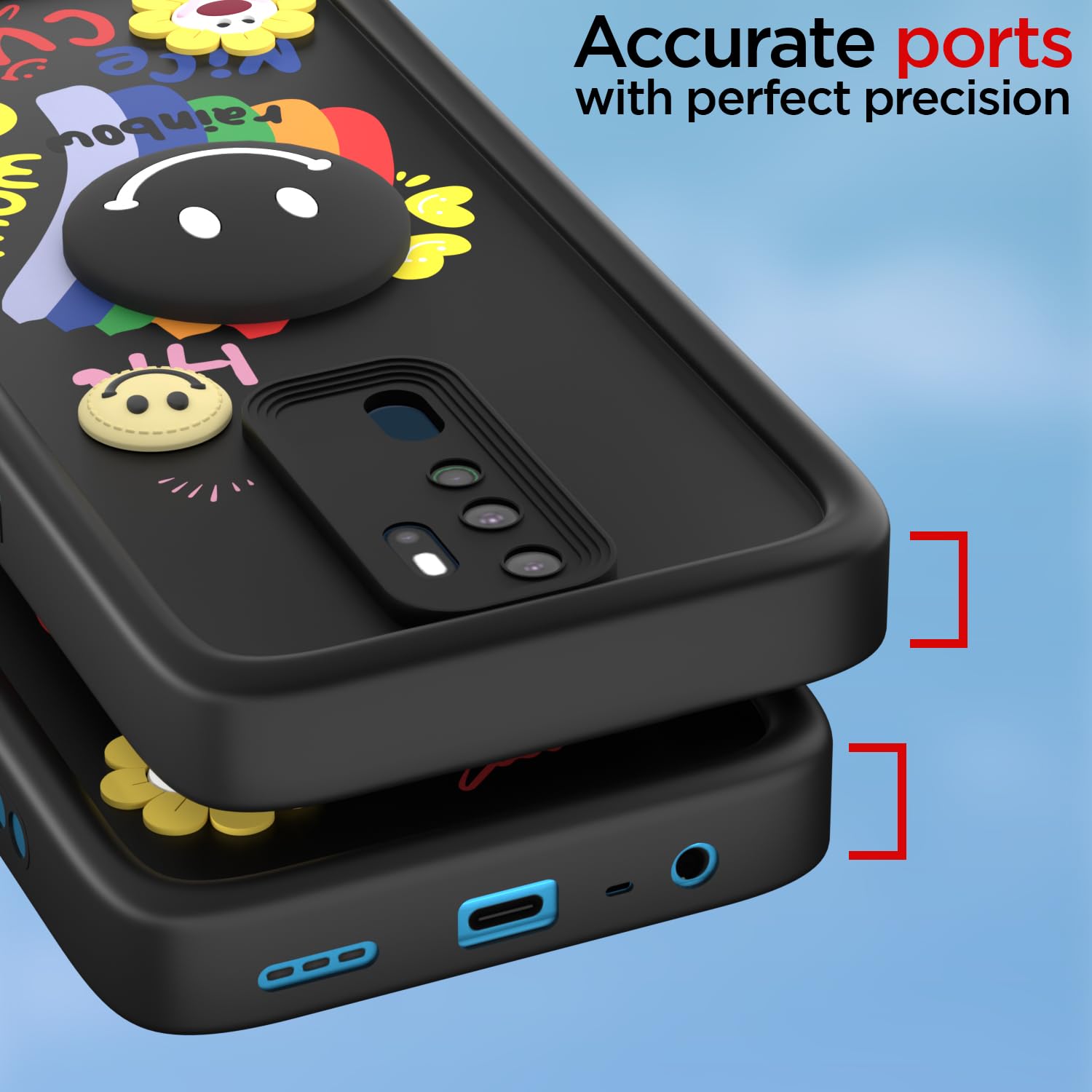 Pikkme Oppo A5 2020/A9 2020 Soft Silicone black mobile back cover – photo 4