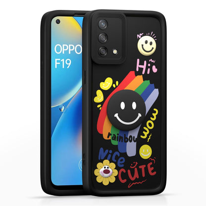 Oppo F19/F19s Soft Silicone phone cover in black by Pikkme