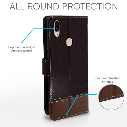 Coffee & brown flip cover for Vivo V9 – Pikkme – photo 4
