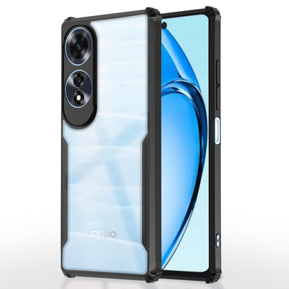 Pikkme black Clear back cover for Oppo A60 4G