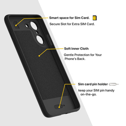 Pikkme OnePlus Nord Ce 5 5G Soft Flexible Shockproof Gencase Back Cover (Black)