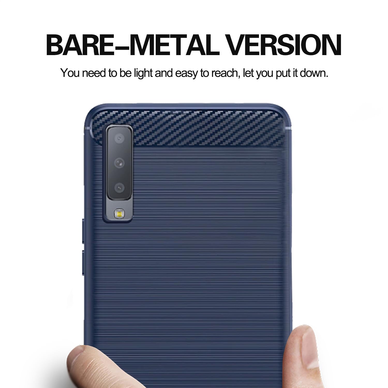 Pikkme blue mobile cover for Samsung A7 2018 – photo 7