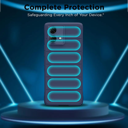 Moto G84 5G Liquid Silicone back cover in blue by Pikkme – photo 6