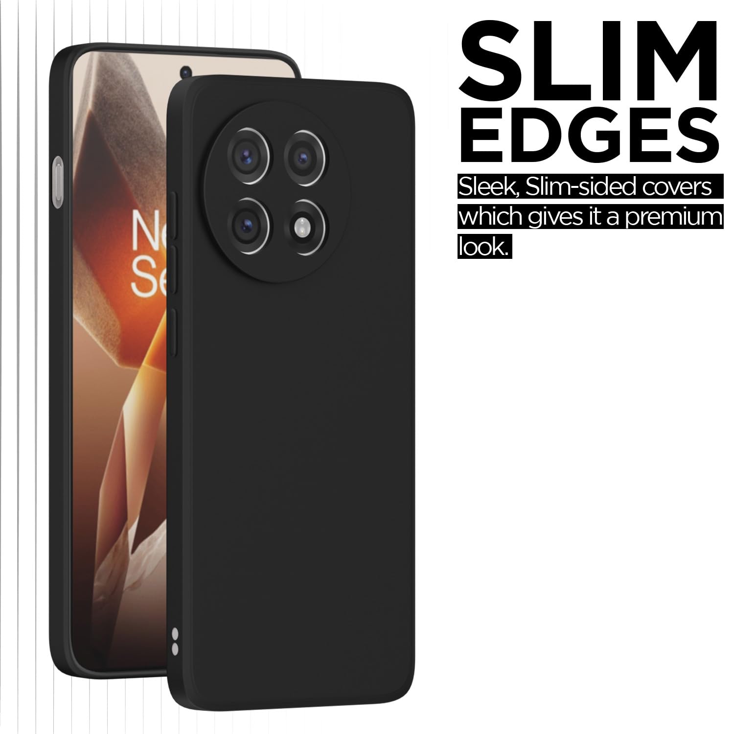 OnePlus 13R 5G Matte back cover in black by Pikkme – photo 6