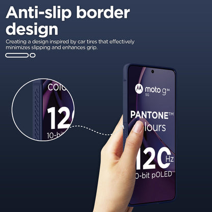 Moto G84 5G mobile cover in blue by Pikkme – photo 3