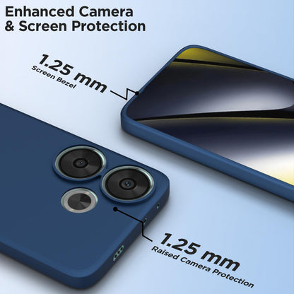 Pikkme Poco F6 5G Matte blue mobile back cover – photo 6