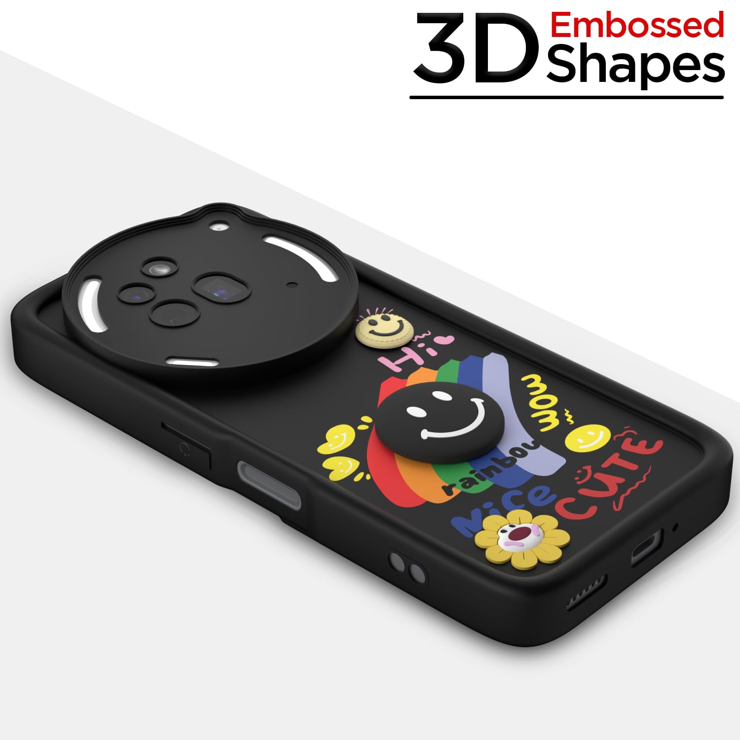 Pikkme black Soft Silicone mobile back cover for Nothing Phone 3a Pro 5G – photo 3