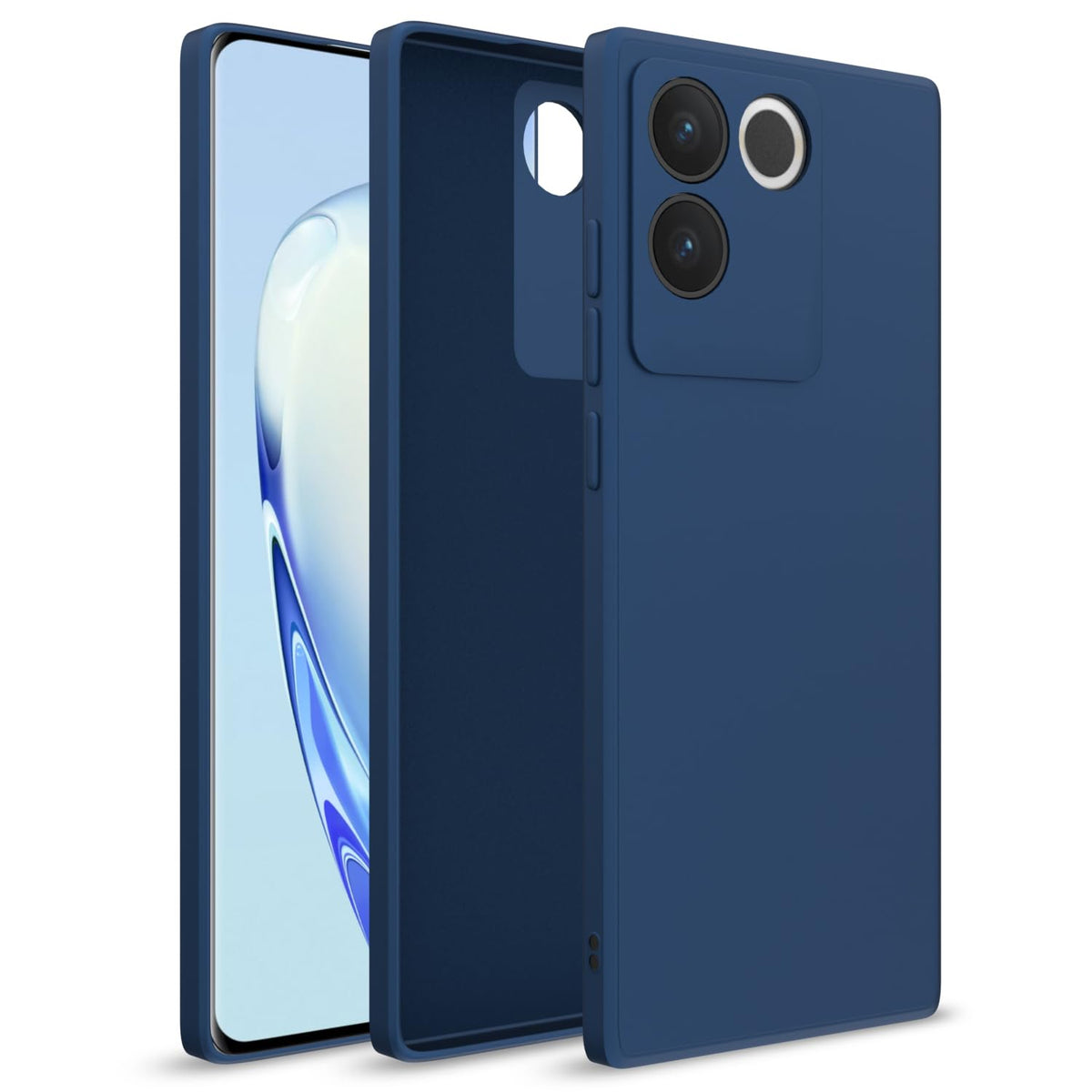 Pikkme blue mobile back cover for iQOO Z7 Pro 5G
