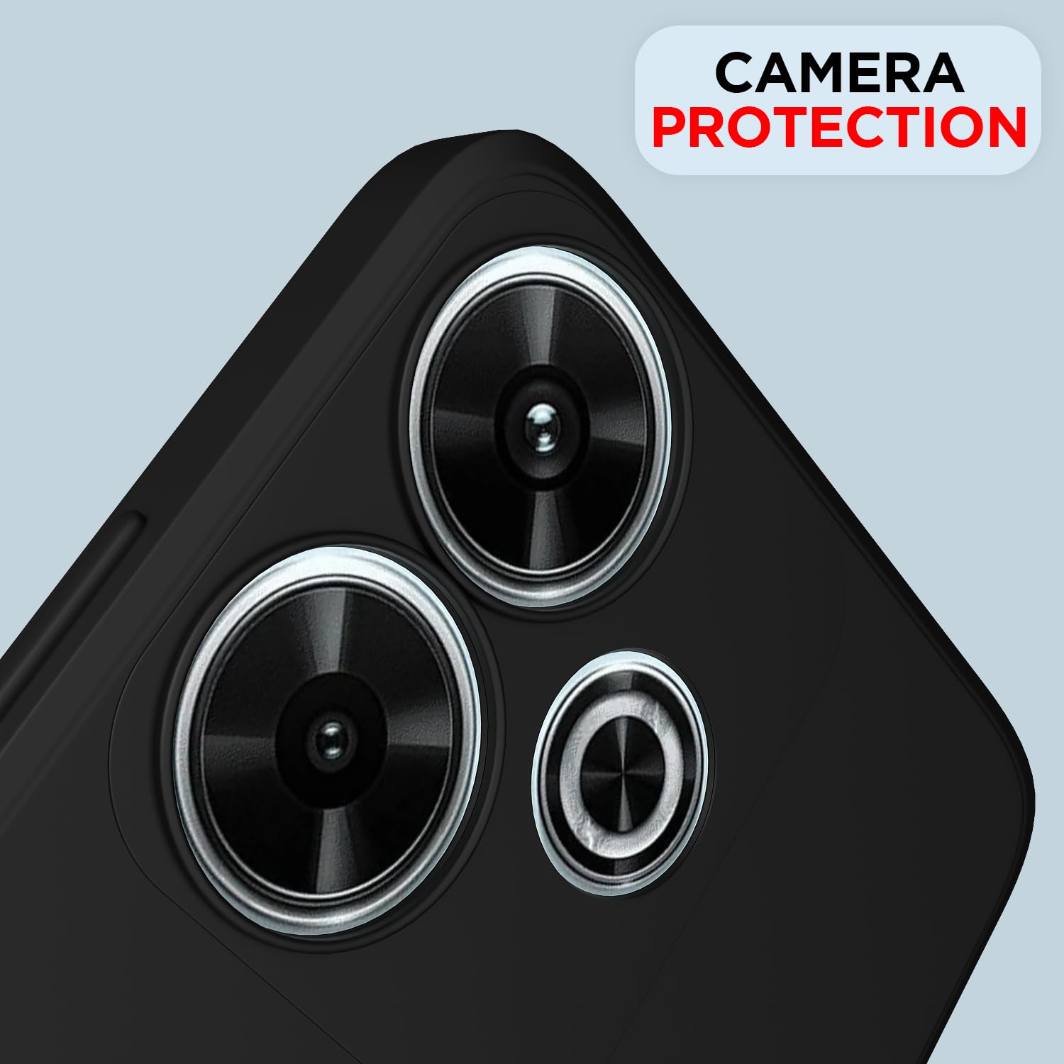 Pikkme black Matte mobile back cover for Redmi 13/Poco M6 Plus 5G – photo 5