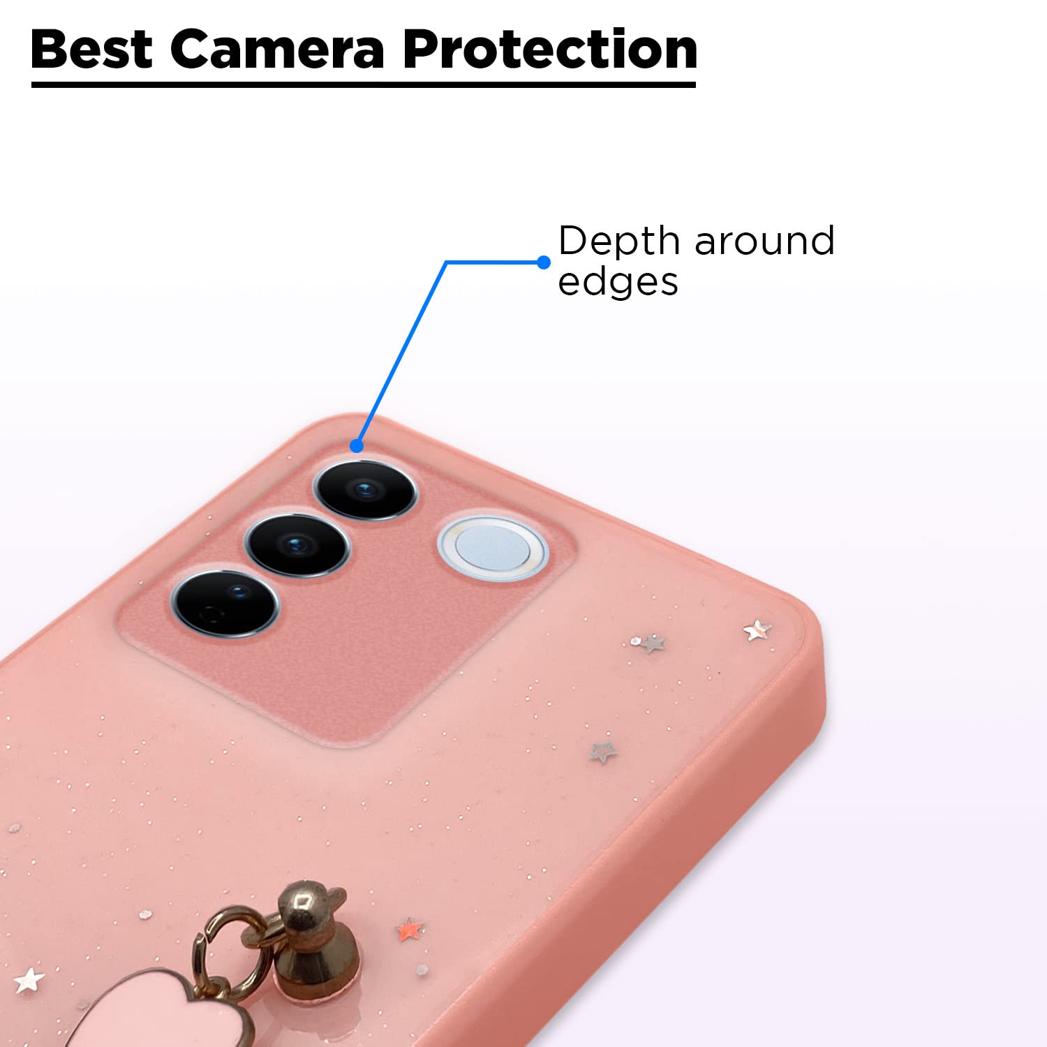 Pikkme pink Chain mobile cover for Vivo V27/V27 Pro 5G – photo 2
