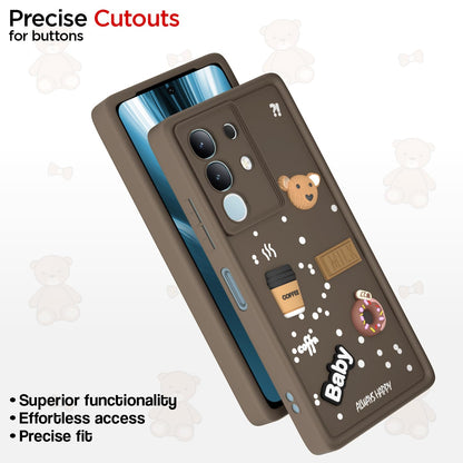 Vivo T4x/iQOO Z10x/Y31 Pro 5G Silicone back cover in brown by Pikkme – photo 6