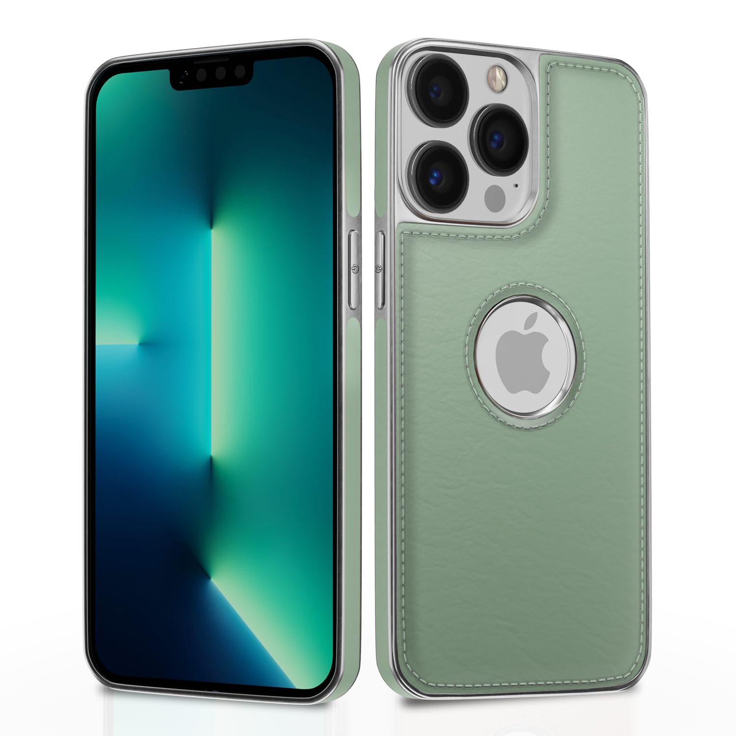 Chrome green back cover for iPhone 13 Pro Max – Pikkme