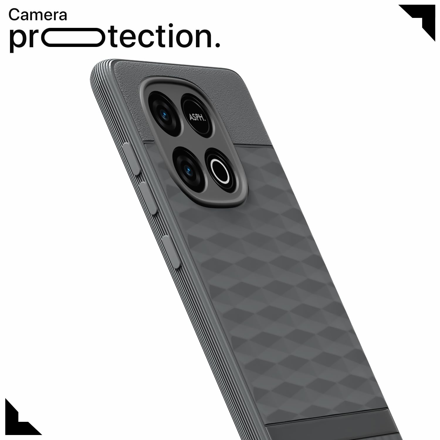 Pikkme grey Silicone back cover for iQOO Neo 10/Vivo Y300 GT 5G – photo 5