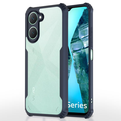 Vivo Y03 4G mobile back cover in blue by Pikkme