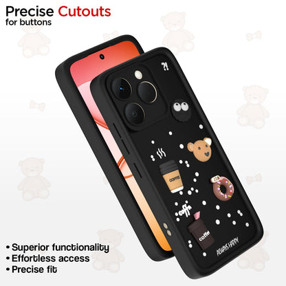 Pikkme black Silicone phone cover for Realme 15T 5G/Narzo 90 5G/3D – photo 6