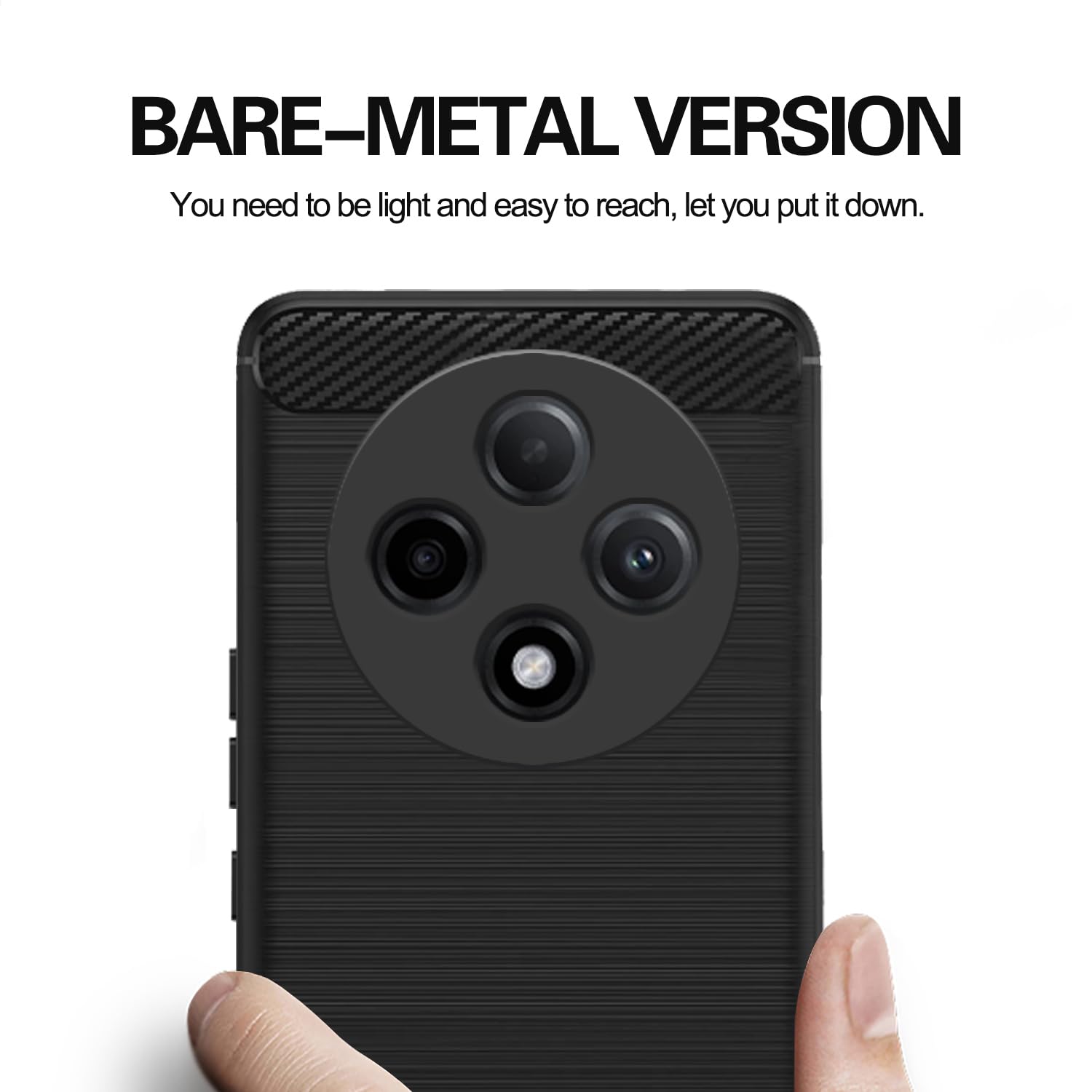 Oppo F27 Pro Plus 5G back cover in black by Pikkme – photo 5