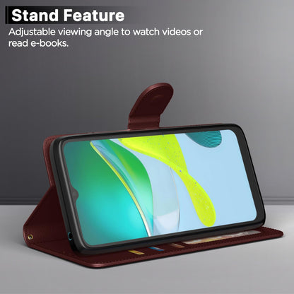 Pikkme brown Wallet flip cover for Moto E13 – photo 3