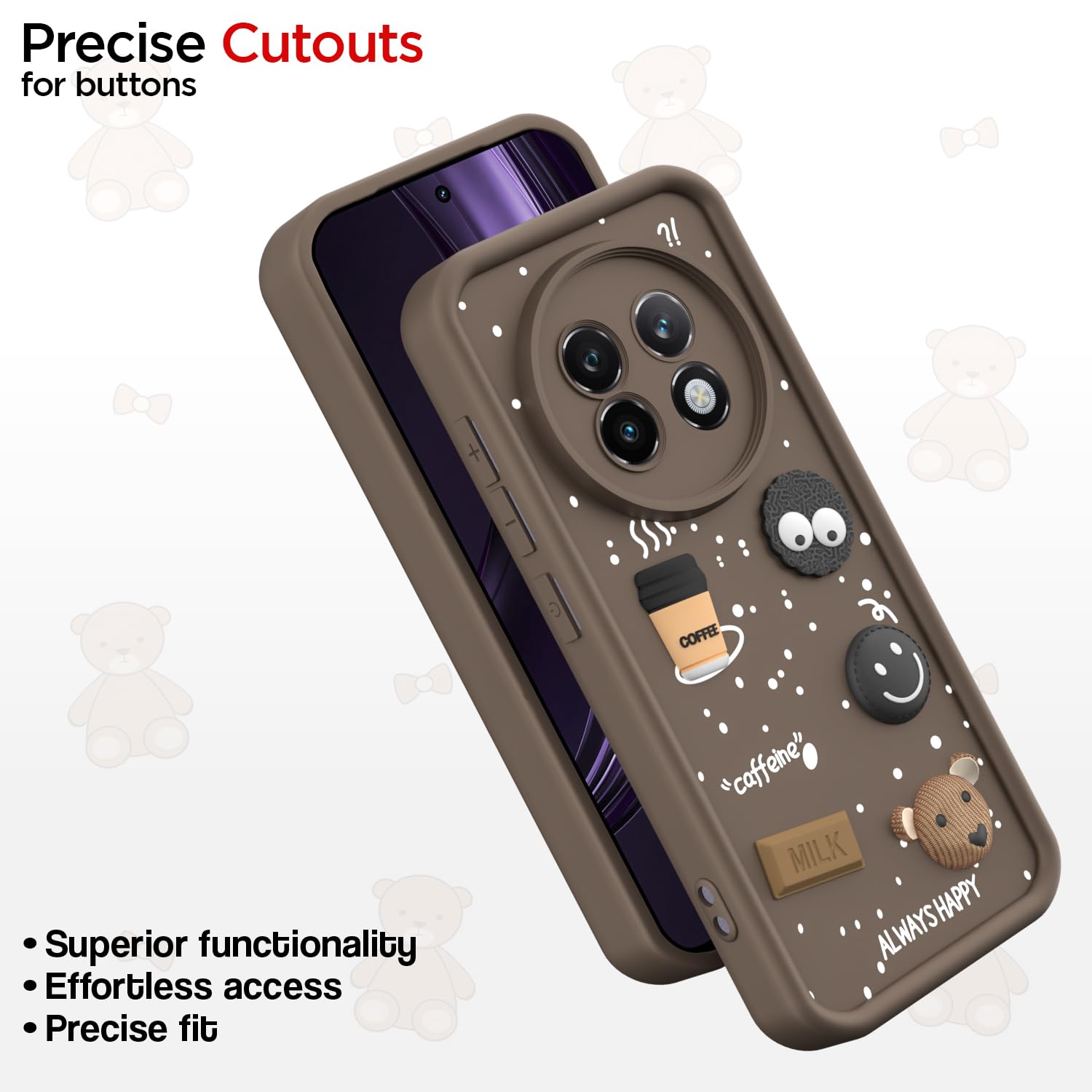 Pikkme brown mobile cover for Realme 13 Plus 5G/P1 – photo 6