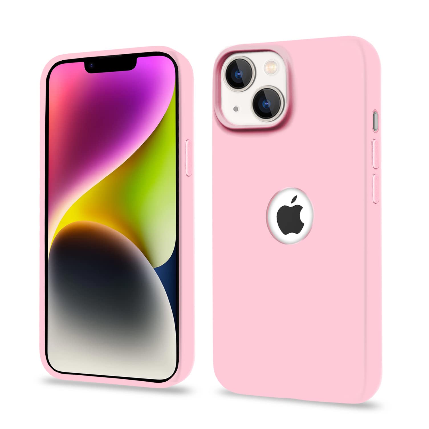 Pikkme rose pink mobile back cover for iPhone 14 Plus