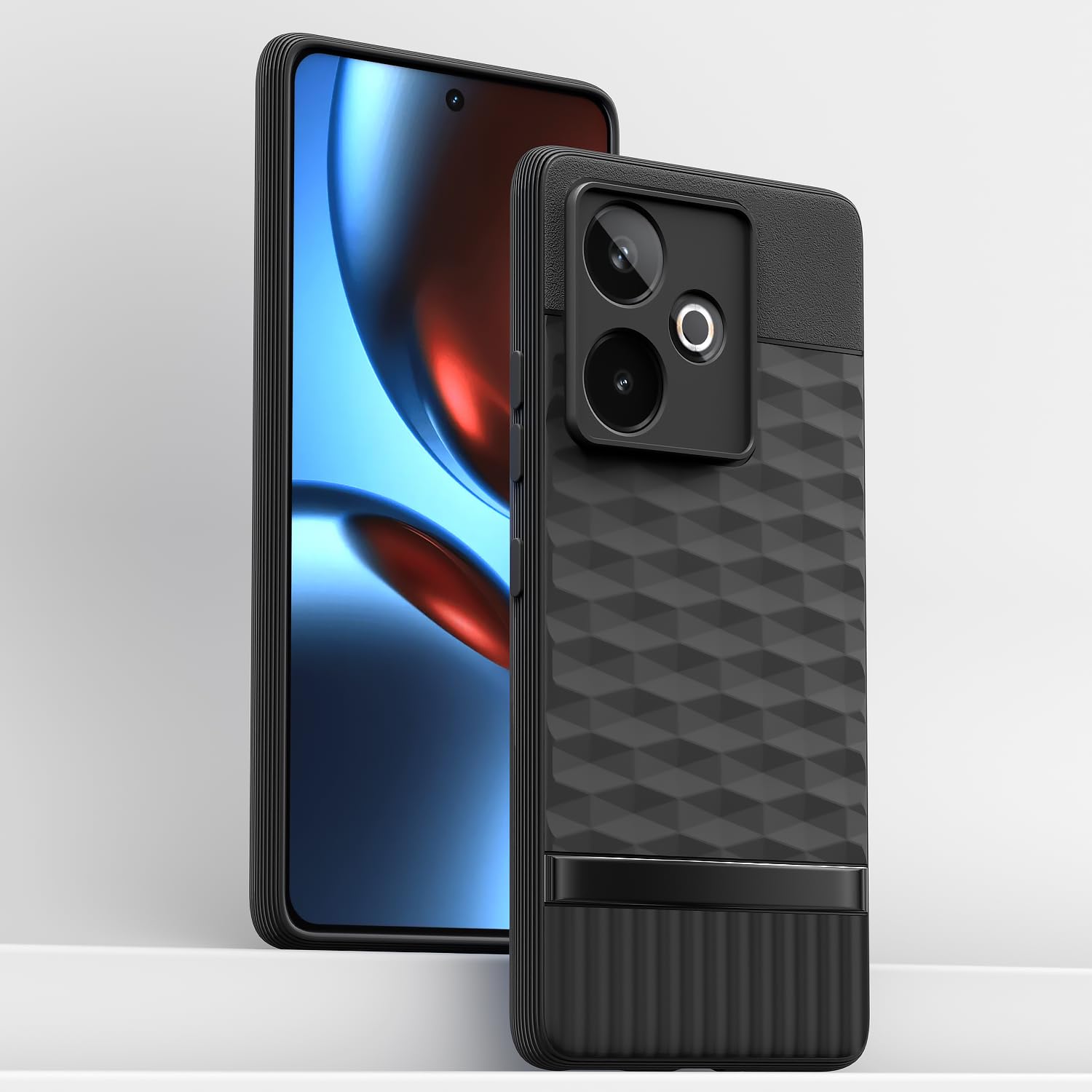 Pikkme Realme GT 7 5G / GT 7T 5G Shockproof Soft Flexible Gencase Back Cover (Black)