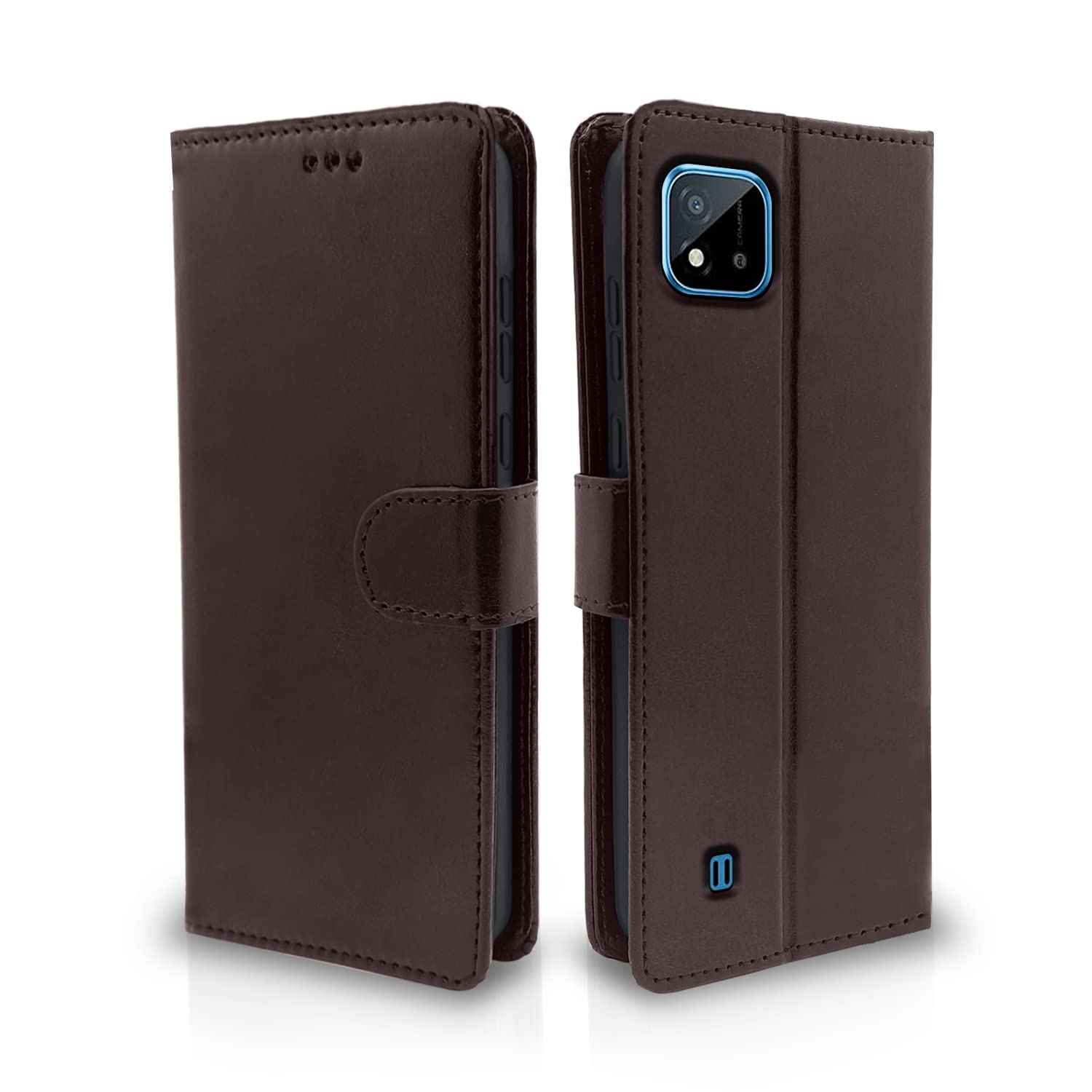 Pikkme Realme C20 Vintage Flip Cover | Coffee
