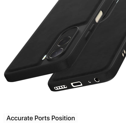 Redmi A7 Pro/Poco C85x 5G Leather back cover in black by Pikkme – photo 4