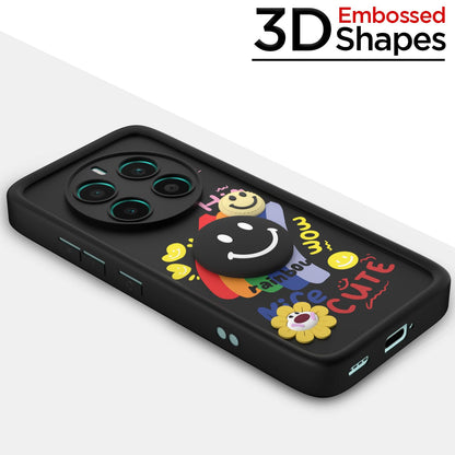 Black mobile back cover for Realme 12 Plus/P1/Narzo 70/70 Pro 5G – Pikkme – photo 3