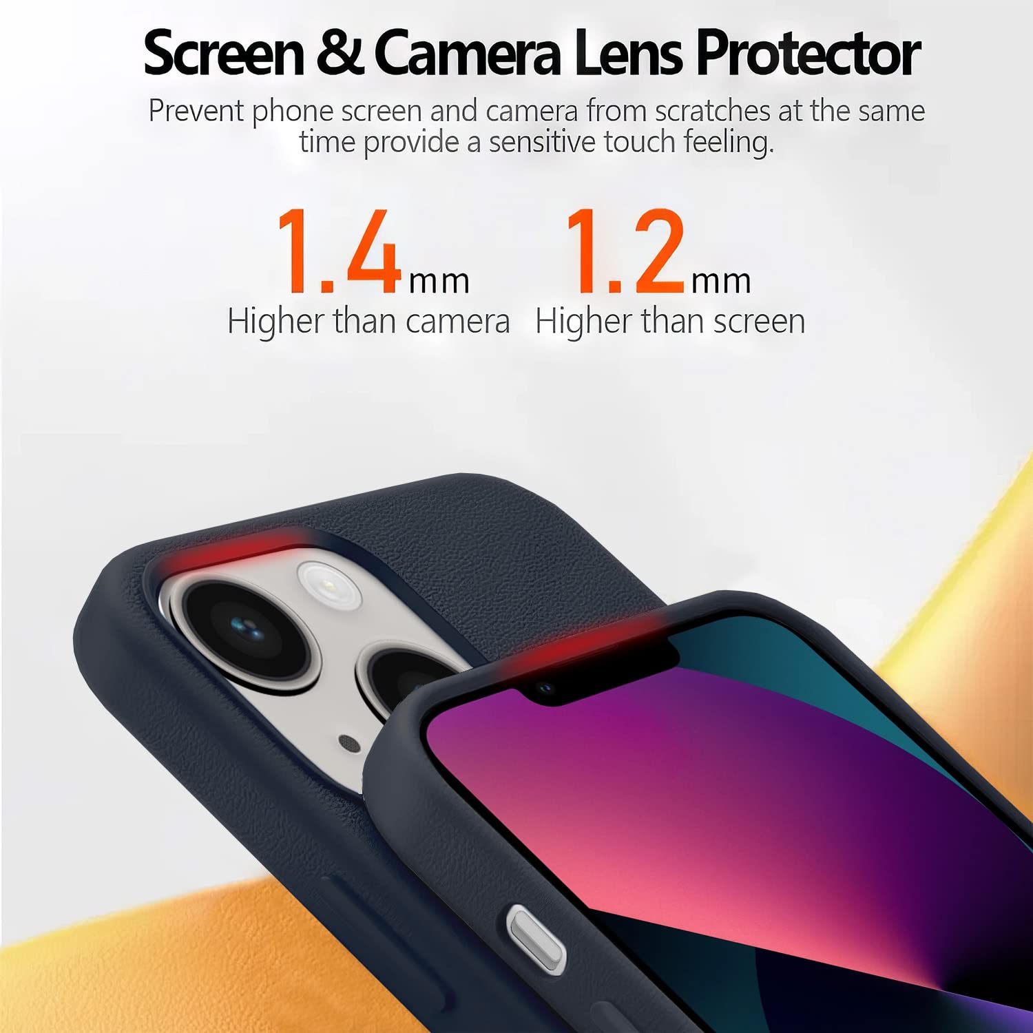 Pikkme iPhone 14 Premium Ogleather Back Cover (Ink)