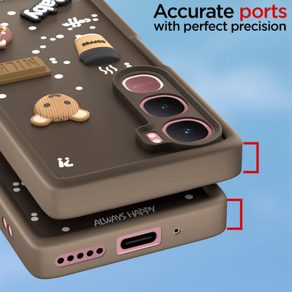 Pikkme brown Silicone mobile back cover for Vivo Y31 5G/3D – photo 4