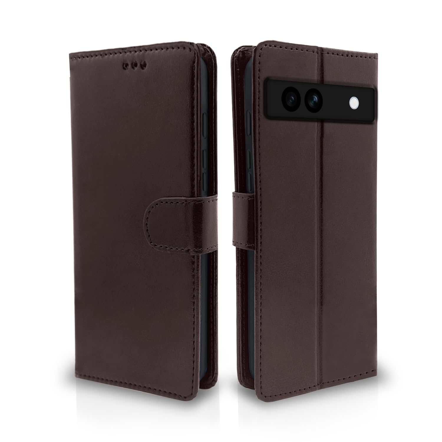 Pikkme Google Pixel 7A Vintage Flip Cover (Coffee)