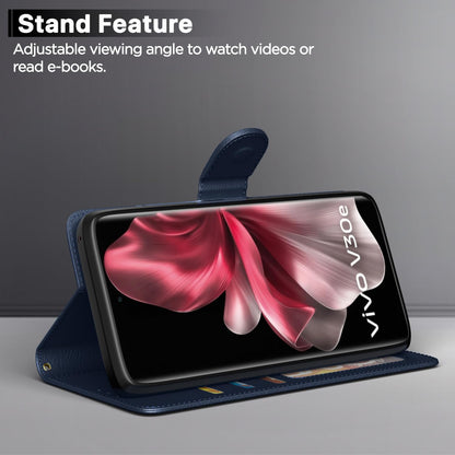 Blue Wallet mobile flip cover for Vivo V30e 5G – Pikkme – photo 3