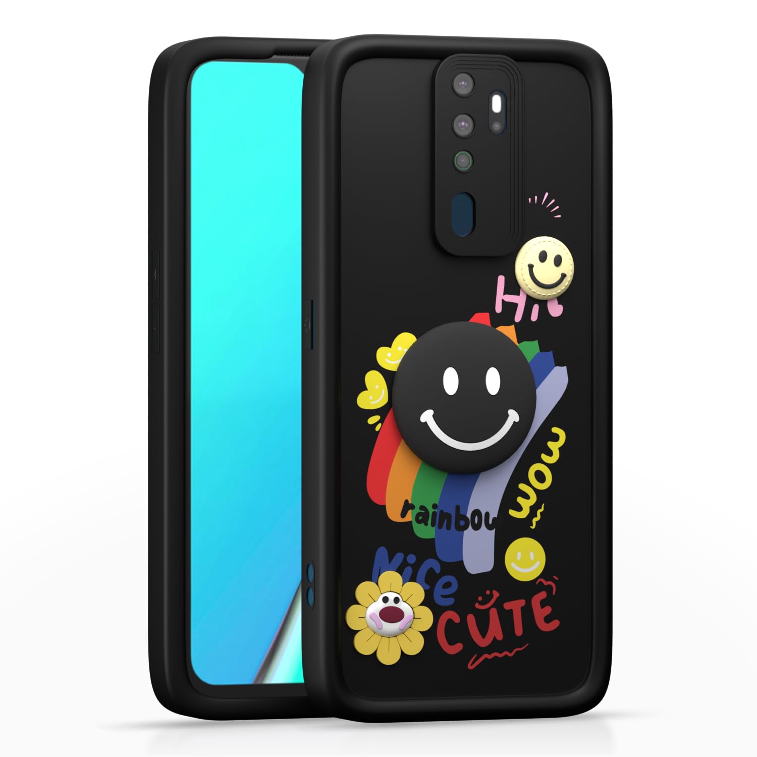 Pikkme black phone cover for Oppo A5 2020/A9 2020