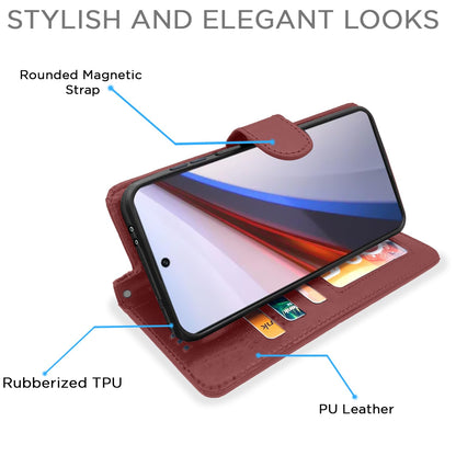 Pikkme brown flip case for iQOO 12 5G – photo 3
