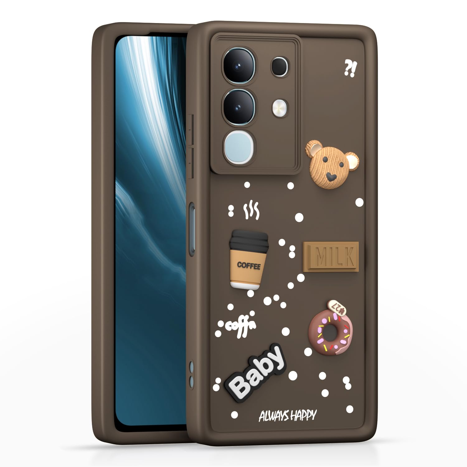 Pikkme Vivo T4x/iQOO Z10x/Y31 Pro 5G brown mobile cover