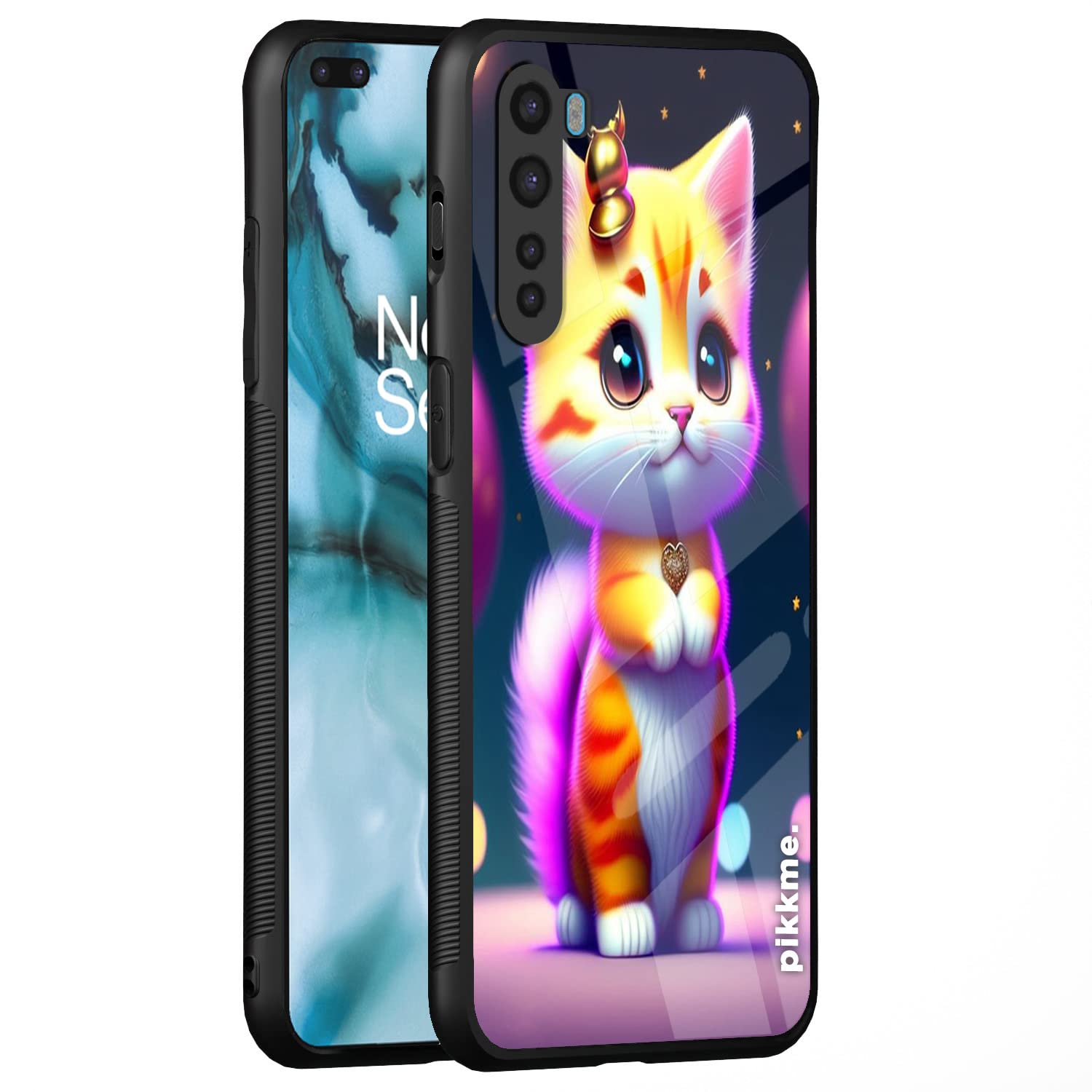 Pikkme Cat mobile back cover for OnePlus Nord