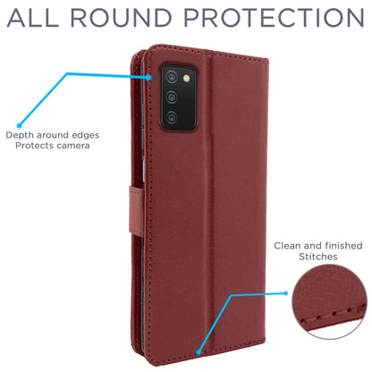 Pikkme Samsung A03s brown mobile flip cover – photo 4