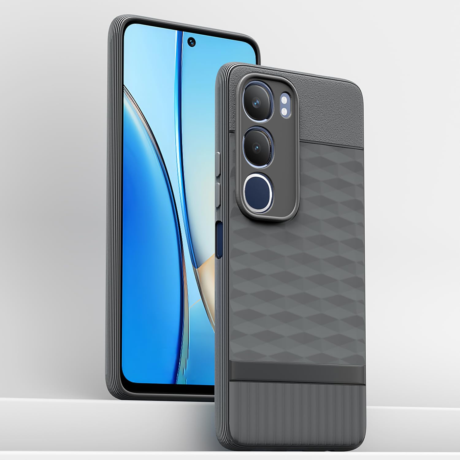 Pikkme Vivo Y19s / Vivo Y29 5G  Gencase Back Cover (Grey)