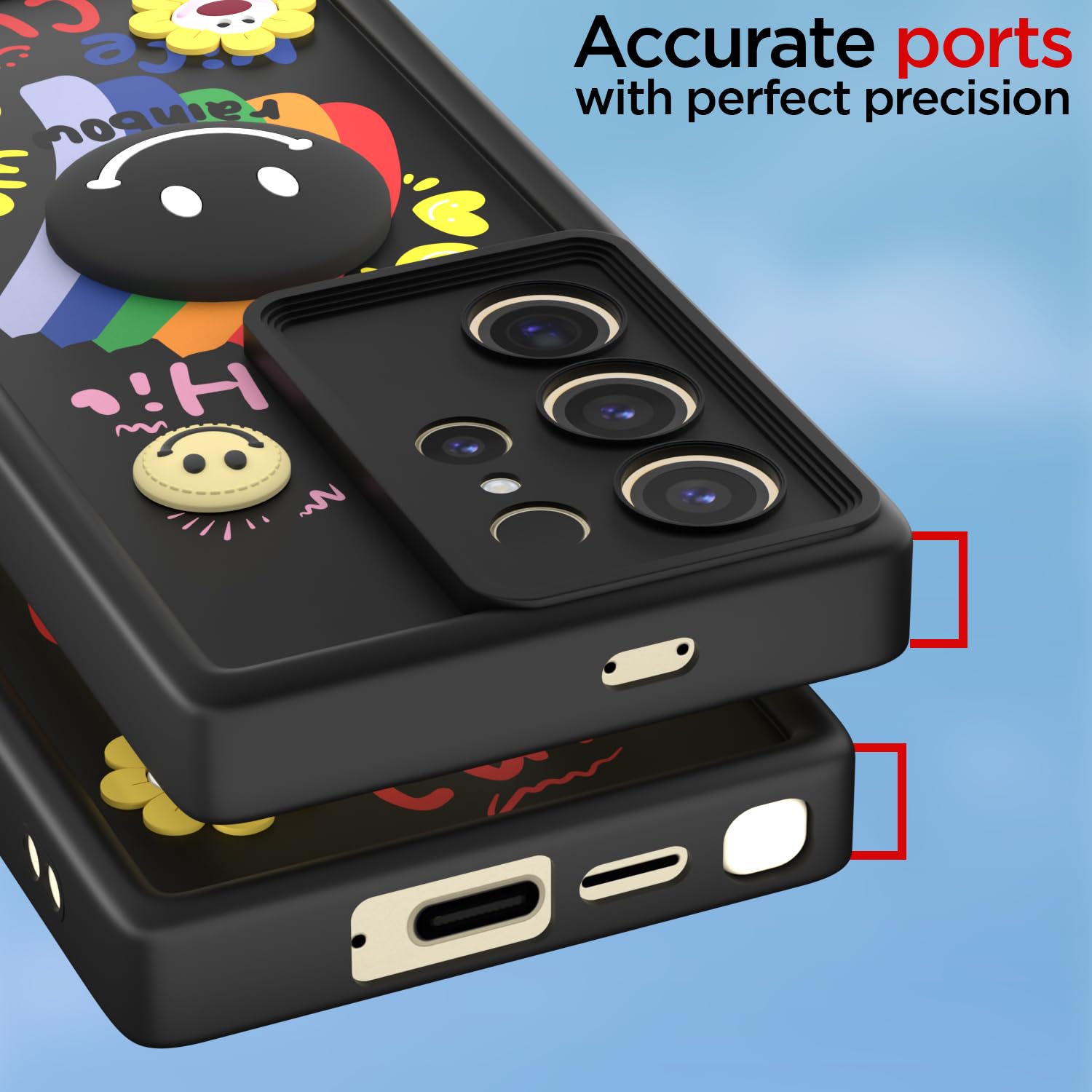 Samsung S24 Ultra 5G mobile back cover in black by Pikkme – photo 4