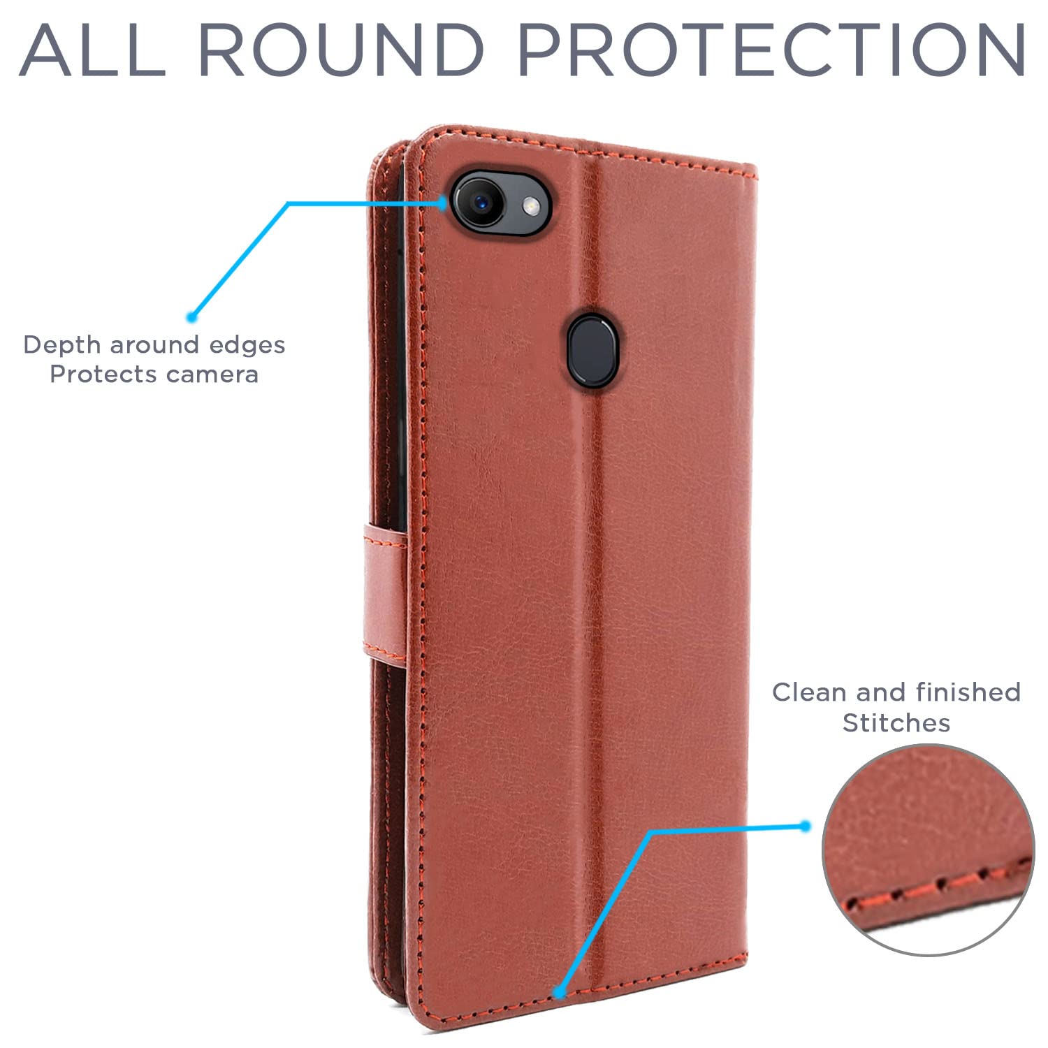 Oppo F7 Magnetic mobile flip cover by Pikkme – photo 4