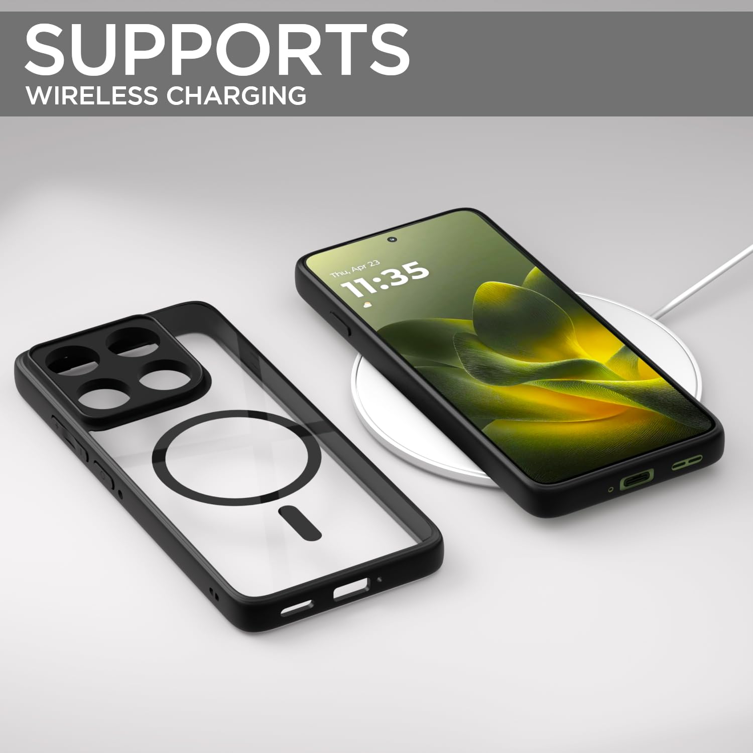 Pikkme black mag-safe mobile back cover for Moto Edge 70 5G – photo 7
