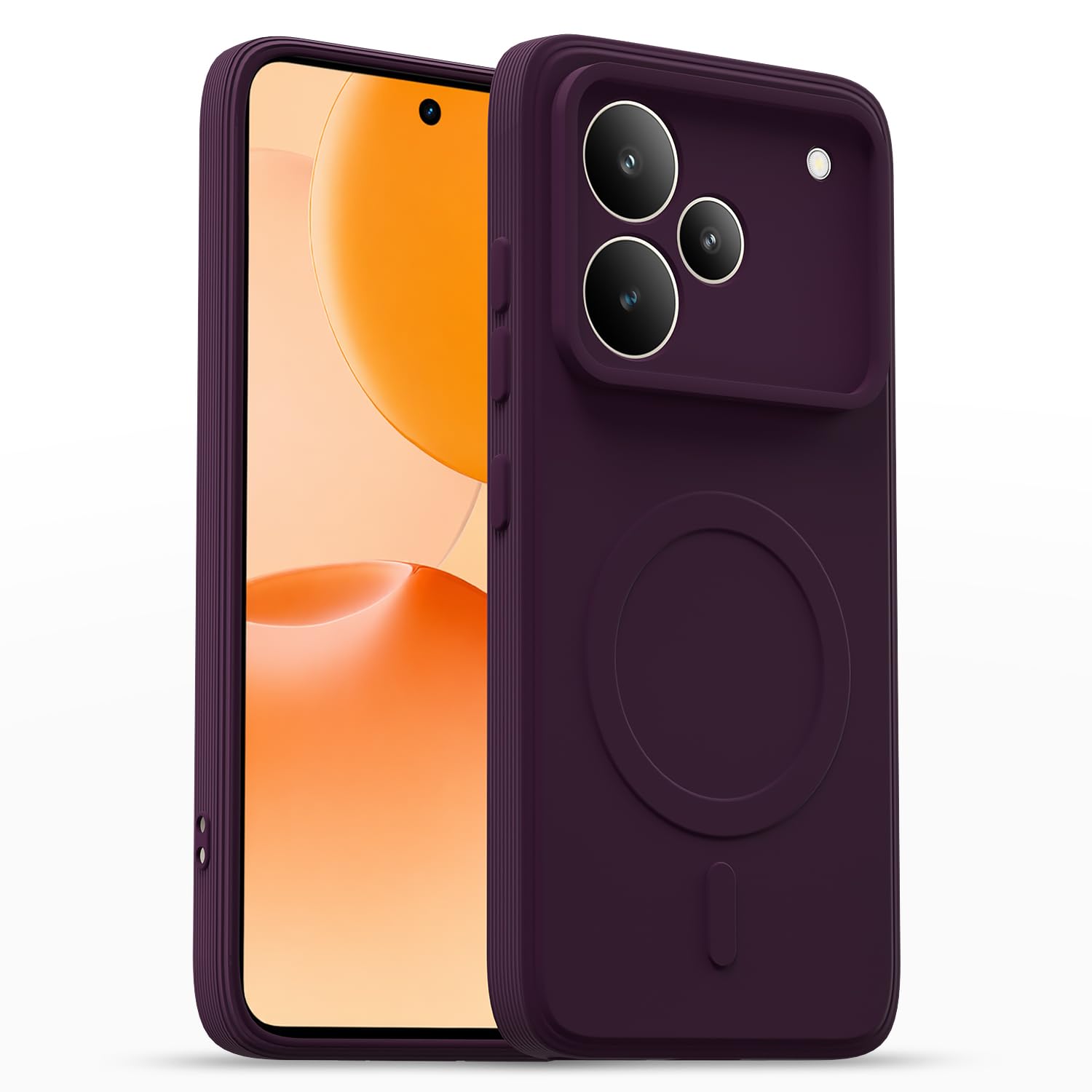 Realme P4 Pro 5G MagSafe phone cover in purple by Pikkme